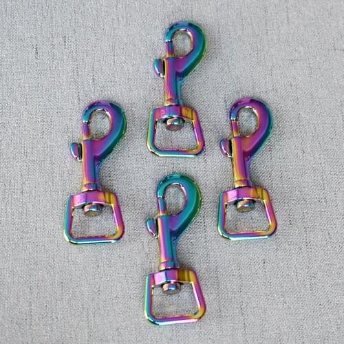 50 Pcs/Lot 15mm Colourful Metal Clasps Lobster for Strap Bag Buckles Dog Collar Keychain Swivel Trigger Clips Snap Hook DIY