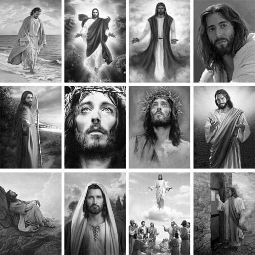 5D DIY Diamond Painting Religious Christans Jesus Diamond Embroidery Cross Stitch Full Rhinestone Festival Gift Home Decor