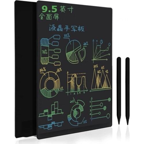 9.5 Inch Colorful Ultrathin Full Screen LCD Writing Tablet Built-in Magnets Innovative Drawing Pad Memo Board with Magnetic Pen