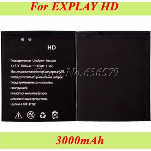 For Explay HD Battery 3000mAh High Quality Mobile Phone Accumulator