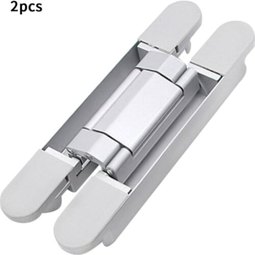 2pcs 40kg Home Accessories Portable Zinc Alloy Room Durable 3-D Adjustable Hardware Heavy Duty Invisible Door Hinge Fitting