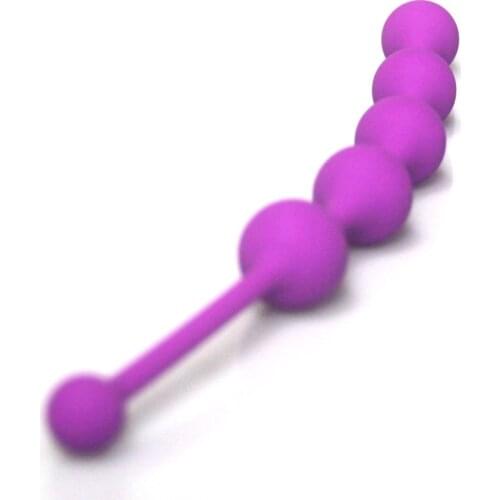 Beaded Butt Plug anal 5 beads chain sex toys backyard anus plug Adult Game gay Lesbian erotic toys sex products