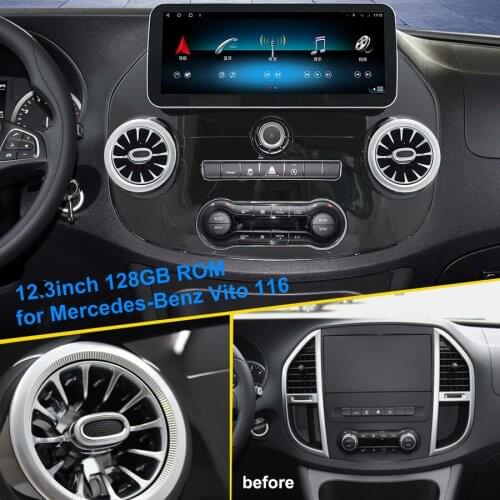 12.3inch DSP CarPlay Car Radio Multimedia Video Player Auto GPS For Mercedes Benz Vito Android 2014 - 2020 2 Din 128GB ROM