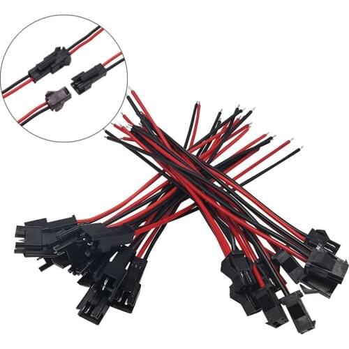 20 Pcs Car 2 Pin Electrical Wire Connector Plug Terminal For Car Truck Vehicle Motorbike Universal Auto parts