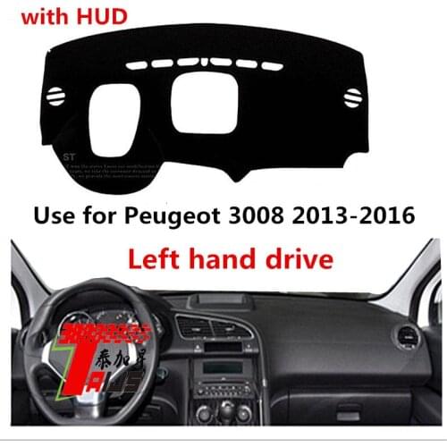 TAIJS Factory Casual 3Colors Sport Polyester Fibre Car Dashboard Cover For Peugeot 3008 2013 2014 2015 2016 Left Hand Drive