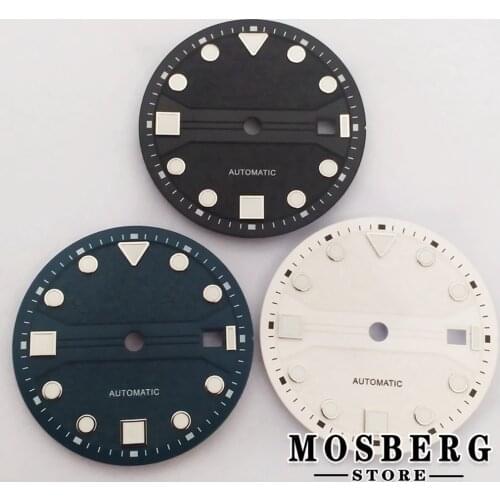 31mm Sterile Luminous Watch Dial With Date Window Accessories For ETA 2824 2836 Miyota 8215 8205 821A DG 2813 3804 Movement