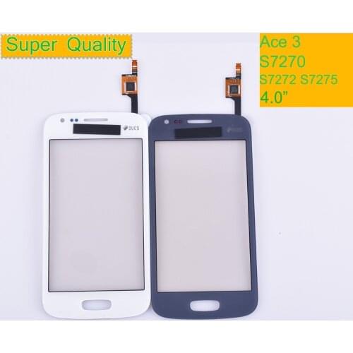 For Samsung Galaxy Ace 3 S7270 S7272 S7275 GT-S7272 Touch Screen Panel Sensor Digitizer Front Glass Outer Lens Touchscreen