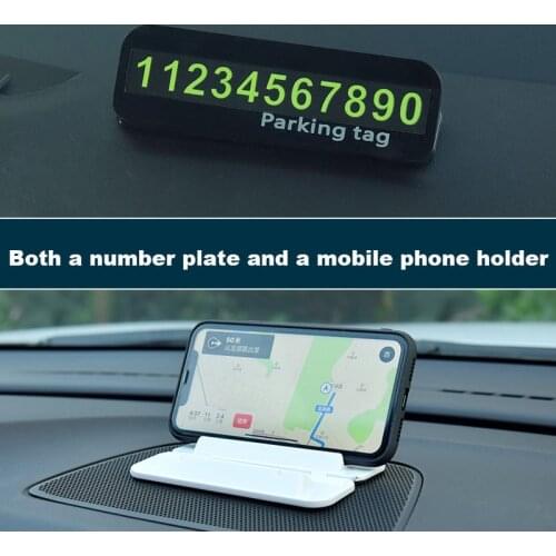 Temporary Parking SignTemporary Parking Card Phone Number Card Board Hidden Switch Phone Number In Parking License Plate