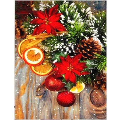 Scenery Embroidery Mosaic Craft Pine Tree Diamond Painting Kits Crystal Picture Wall Paper Rhinestone Drawing Christmas Gift