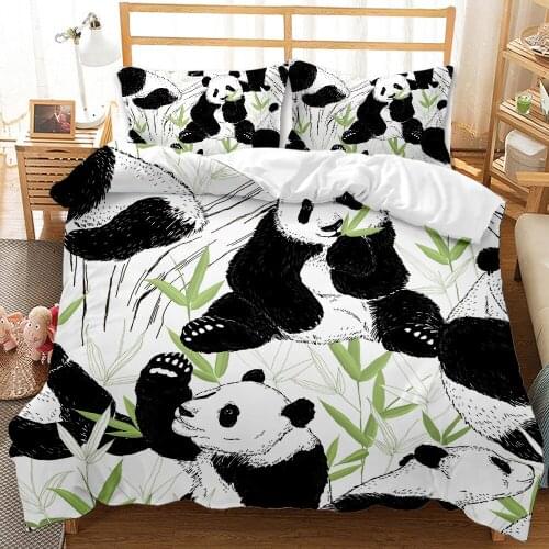 Cute Animal 3D Printed Duvet Cover Set Quilt Cover Boho Bedding Set for Kids Queen King Comforter Cover Single Double Bedclothes