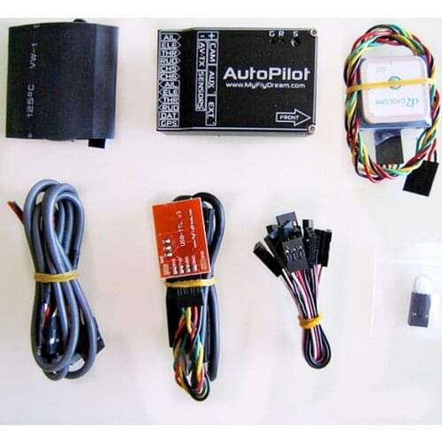 MFD MyFlyDream Flight Control System UAV AutoPilot Unit APM compateble w/10 waypoints and GPS for RC Plane long range system