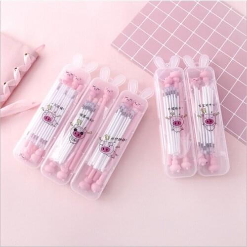Cute Rabbit Ear Pencil Case Quality Plastic School Supplies Stationery Gift Pencilcase School Cartoon Pencil Box School Tools