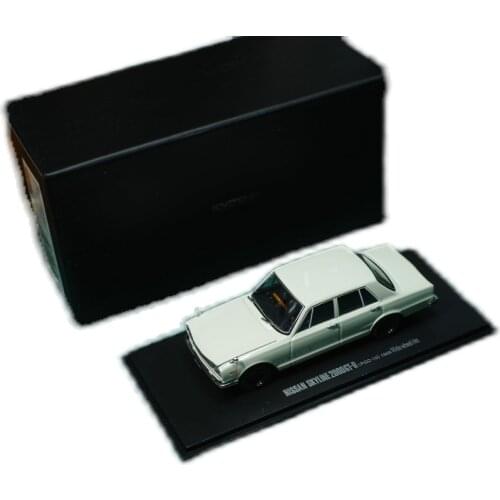 KYOSHO 1/43 NISSAN Skyline 2000GT PGC-10 1969 wide wheel rim white Collect die casting alloy trolley model