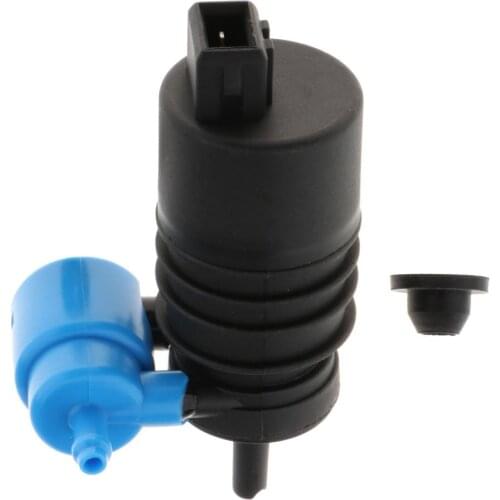 105mm Black Front Rear Windshield Windscreen Wiper Washer Pump