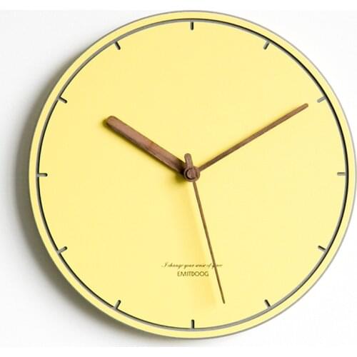 Modern Minimalist Wall Clock Creative Colorful Living Room Bedroom Mute Wall Clock Classic Simple Reloj Pared Home Decor AA50ZB