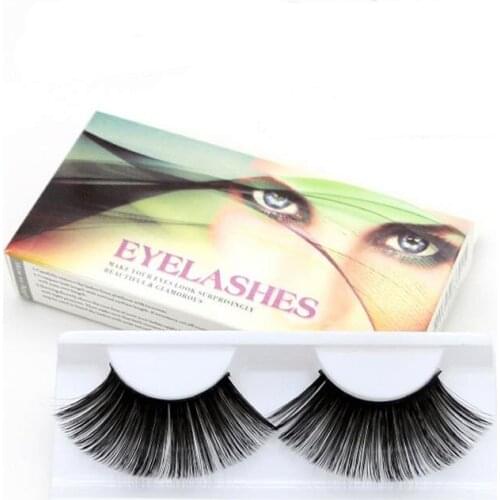 New fashion 1 pairs Art false eyelashes for women makeup dance performances by encryption false eyelashes KZ02