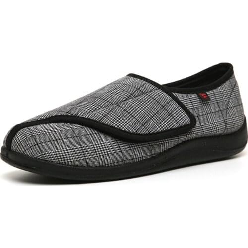 Diabetes Edema shoes Extra Wide width Slippers Adjustable Orthopaedic Fasciitis Easy On Off Closure Shoes swollen feet