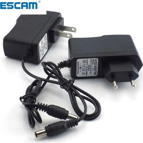 500mA Power Converter supply Adapter AC to DC 12V 0.5A Power Supply US EU Plug Switch 5.5mm x 2.1mm For Strip Light 100-240V