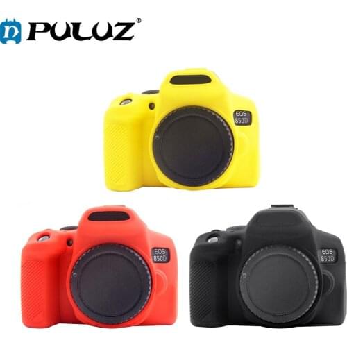 PULUZ Soft Silicone Rubber Camera Protective Body Cover Skin Case For Canon EOS 850D Camera Bag Housing Cover
