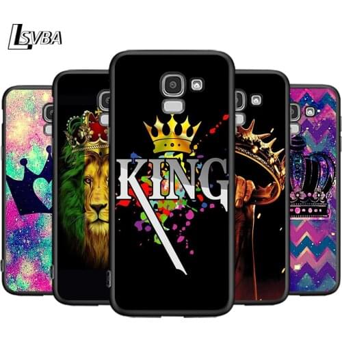 Queen King Crown Princess For Samsung Galaxy J2 J3 J4 Core J5 J6 J7 J8 Prime duo Plus 2018 2017 2016 Silicone Phone Cover