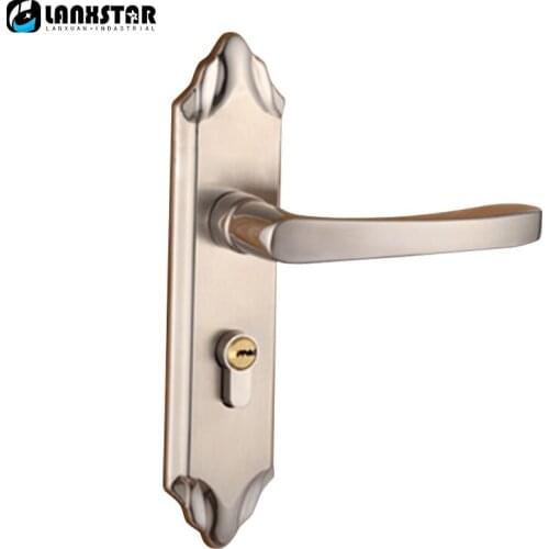 Europe Style Luxury Steel-Lock Modern Design Door Knob Wood-Door Stainless Steel Handle Lock