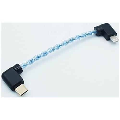 Type-C to L 8 Cores OCC Silver-plated Decoding Cable