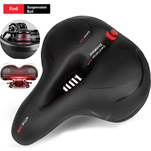 Bicycle Saddle Seat for Bicycle MTB Saddle Bike Cycling Seat Soft Cushion Leather Surface Seat Shock Absorbing Bicycle Accesso