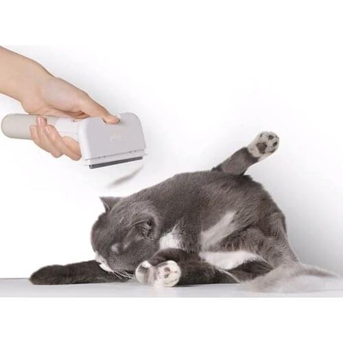 Pet Comb Cleaning Brush Cat Hair Removal Comb Dog Grooming Epilator Rotatable Stainless Steel Comb To Clean Long And Short Hair