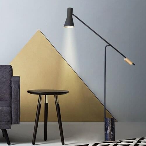 Modern Marble Metal Floor Lamp Bar Villa Hotel Home Living Room Reading Bedroom Beside Standing Light FA140