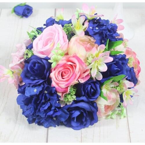 SPR Free shipping!10pcs/lot wedding road lead artificial flower ball wedding table flowers centerpiece flower balls decoratio