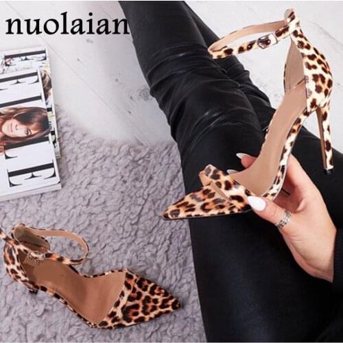 11CM Leopard Open Toe Pump Shoes Woman Patent Leather High Heels Pumps Women High Heel Shoes Summer Sandal Shoes Dress Sandals