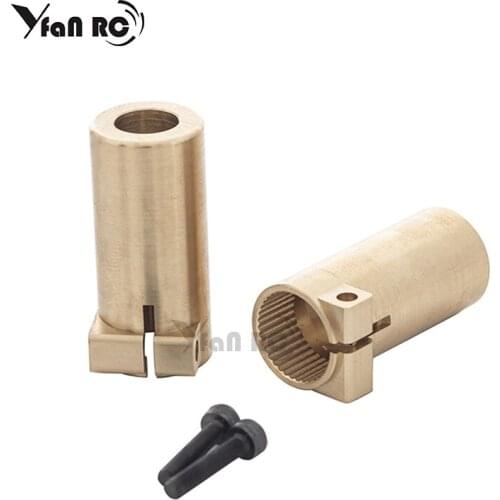 1 Set Rear Axle Adapter Brass Counterweight Rear Cup Balance Weight for AXIAL SCX10II 90046 90047 RC Crawler Car Parts 56g