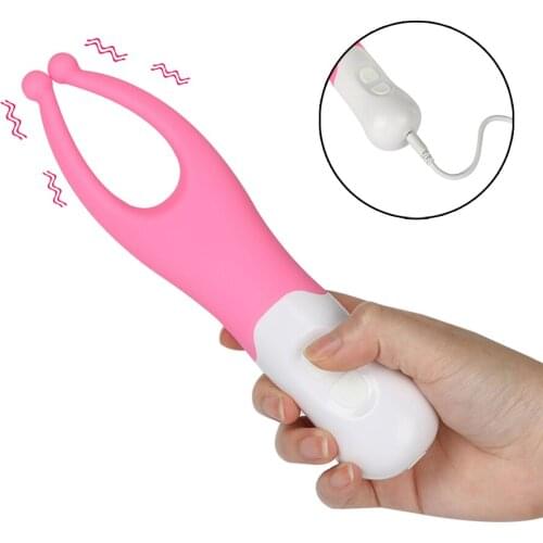 10 Speed Charging Flirting Nipple Clip Vibrator Clitoris Stimulator Vibrating Nipple Clamp Sex Vibrator Adult Sex Toys For Women