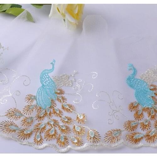 12M Curtain Lace fabric Ribbon Trim Fringe Mesh embroidery skirt Dress accessories for Sofa Cushion Pillow Clothing Decor