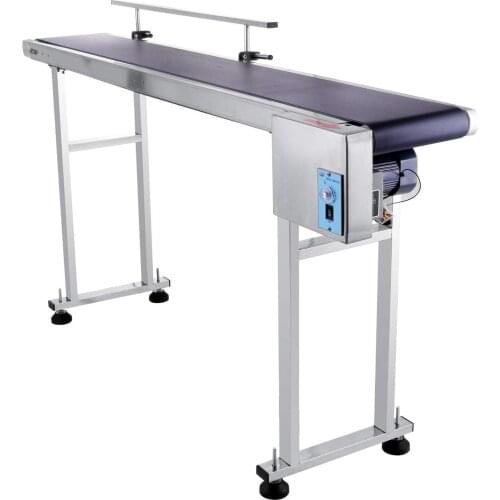 Auto Power Slider Bed PVC Belt Electric Conveyor Stainless 150x20cm