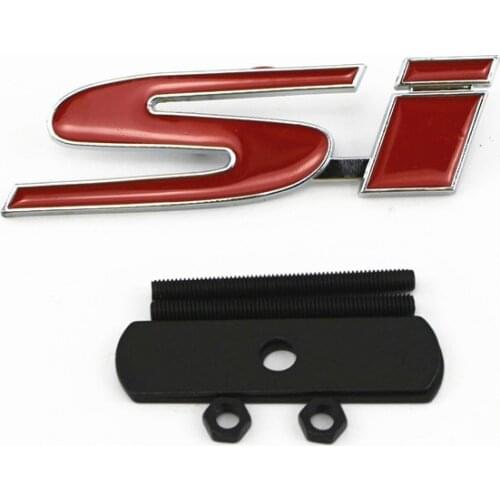 3D 'si' Logo Car Front Grille Car Emblem fit for Civic Accord 2016 NEW
