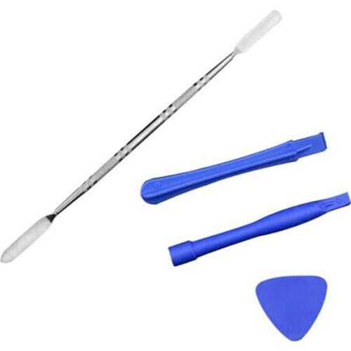 4pcs/set Mini Metal Crowbar Disassemble Rods and Plastic Sheet for Mobile Phone Laptop Computer Repair Hand Tool