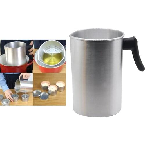 Wax Melting Pot Pouring Pitcher Jug Aluminium Candle Soap DIY Making Craft