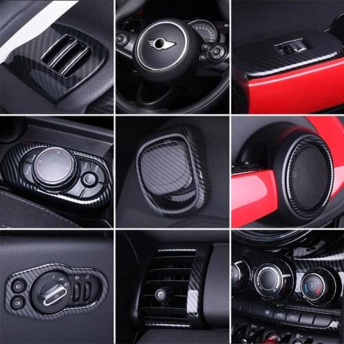 Automotive Interior Sticker Decoration Cover Carbon Fiber Pattern Car Styling Accessories For BMW MINI Cooper S JCW F55 F56