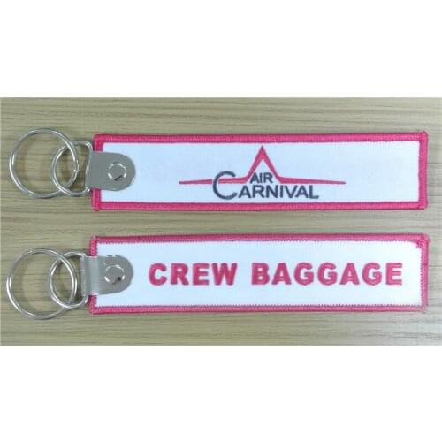 Air Carnival Logo Crew Baggage Key Chain Aviation Luggage Motorcycle Pilot Crew Bag Tag