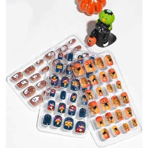 Quick Building Lightweight Press On Self Adhesive Manicure Fake Nails for Kids