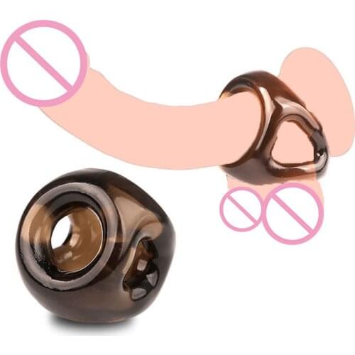 Double Penis Rings Penis Enlargement Delay Ejaculation Sex Toys for Men Male Chastity Device Cock Lock Ring Sex Products