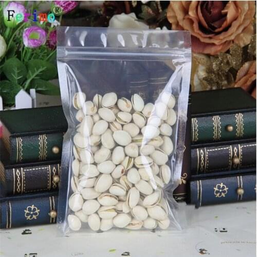 Ferimo 100pcs PET9cm*13cm high transparent bone bag self-sealing chain bag Food New year bag old leather storage bags