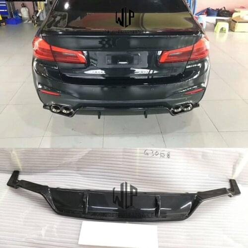 G30 G38 3D Style High Quality Carbon Fiber FRP Rear Bumper Diffuser For BMW G30 G38 5 Series 530i 540i Car Body kit 2018