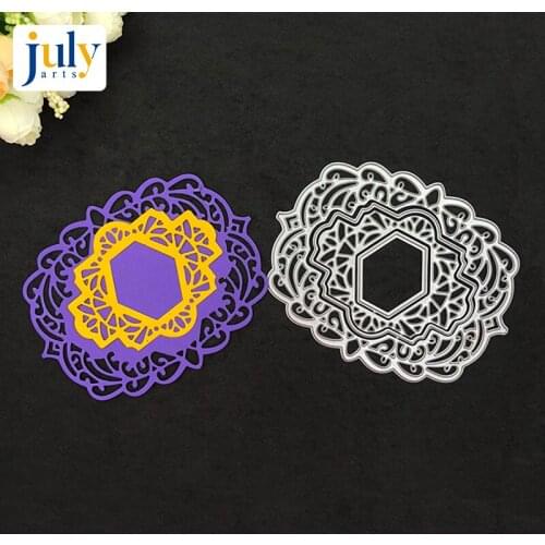 Julyarts Cutting Dies Silver Irregular Figure Cutting Dies Cutting Scrapbooking for Handwork Gift Creative Carbon Steel Material