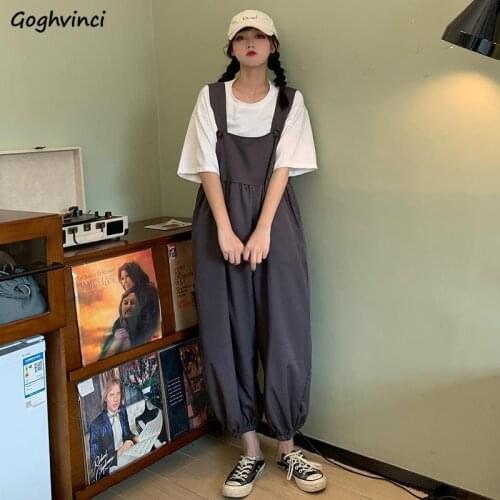 Jumpsuits Women Banded Harajuku Designer Trousers Female Summer Korean Style Fashion Chic BF Hip Hop Bottoms All-match Leisure
