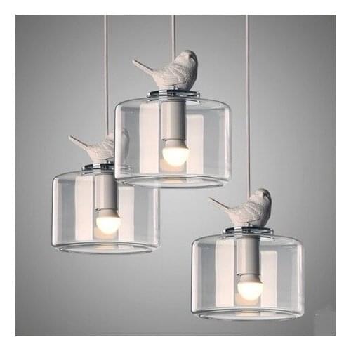 Creative Bird Droplight Modern LED Pendant Light Fixtures For Dining Room Bar Hanging Lamp Indoor Lighting Lustres De Sala