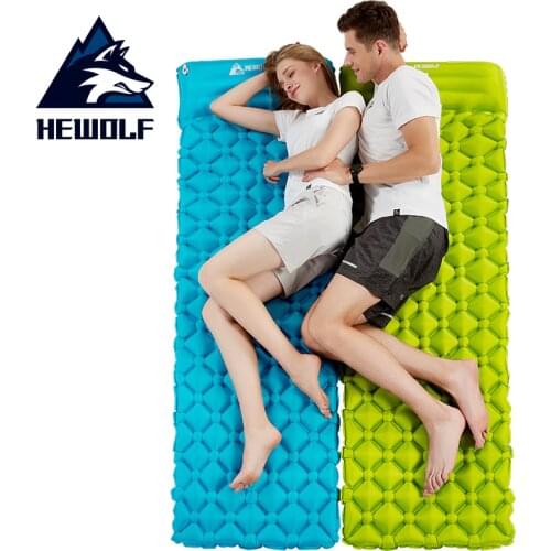 Hewolf Mattress Camping Mat Ultralight 0.6KG Portable Outdoor Travel Air Mat Waterproof Dampproof Mattress Camping Fishing Beach