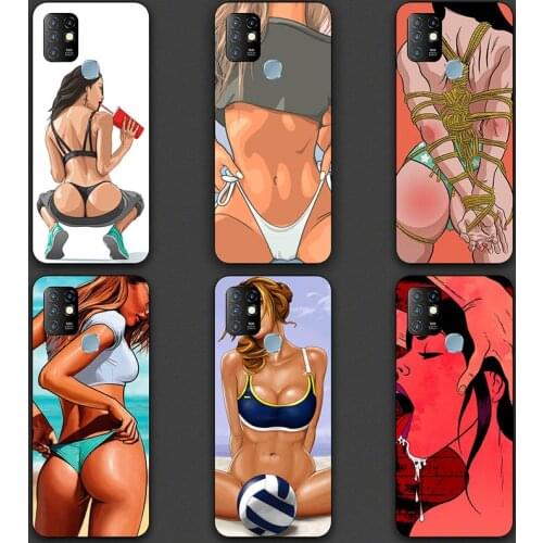 Soft TPU Case For Infinix Hot 10 6.78" Case Silicon Floral Painted Bumper Infinix Hot 10 Lite Hot10 Cover Protective Fundas