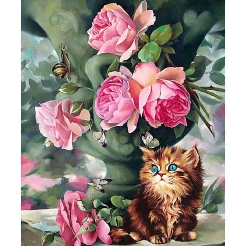 A14410 11CT/14CT/18CT/25CT/28CT oil street patterns Counted Cross Stitch DIY Cross Stitch Kits Embroidery Needlework Sets